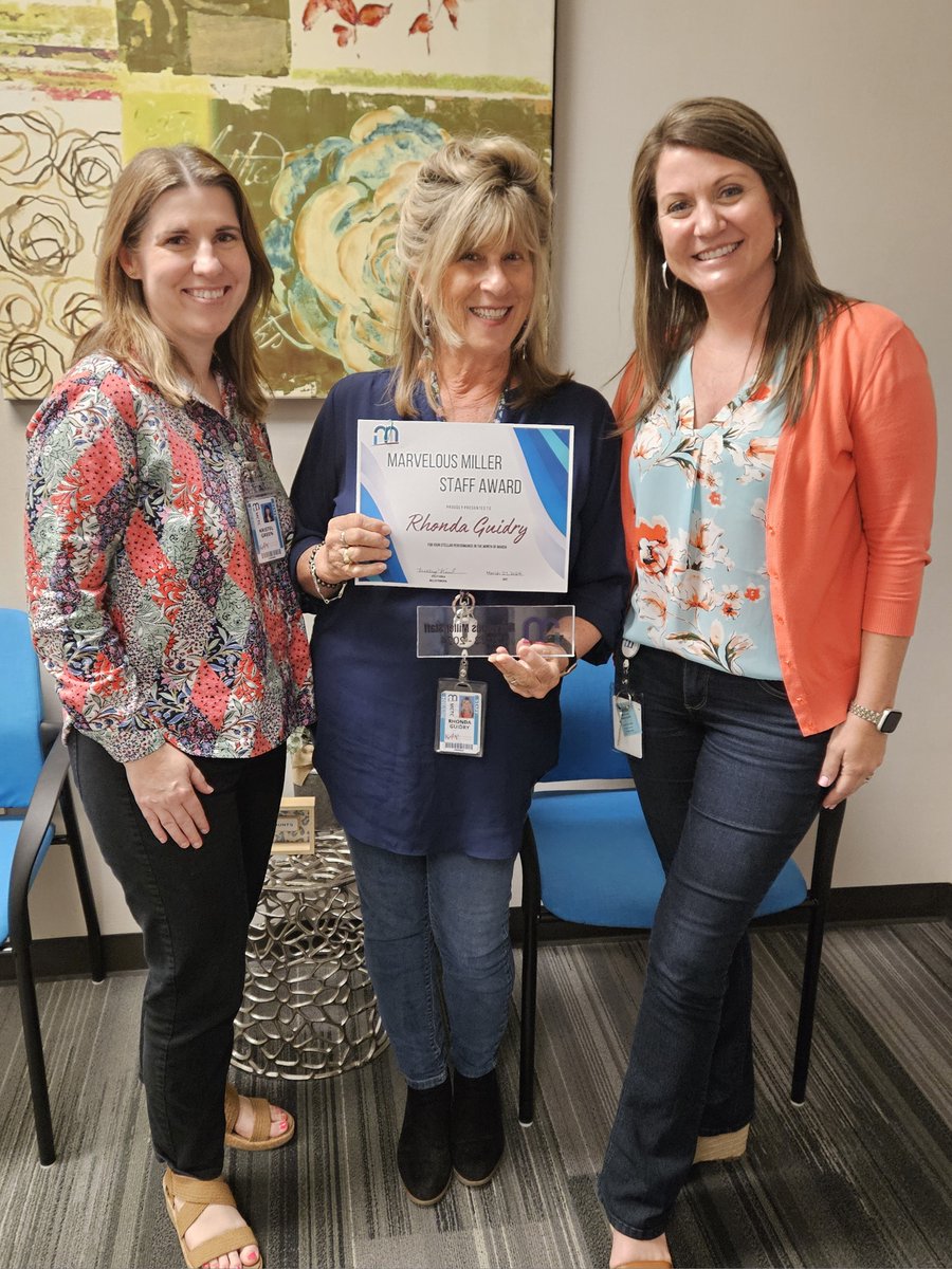 Congratulations to our other Marvelous Miller March staff winner, our Special Education coordinator, Mrs. Guidry! She 'always advocates for her students and is an amazing support for our special education department.' Thank you for being part of our Miller family!