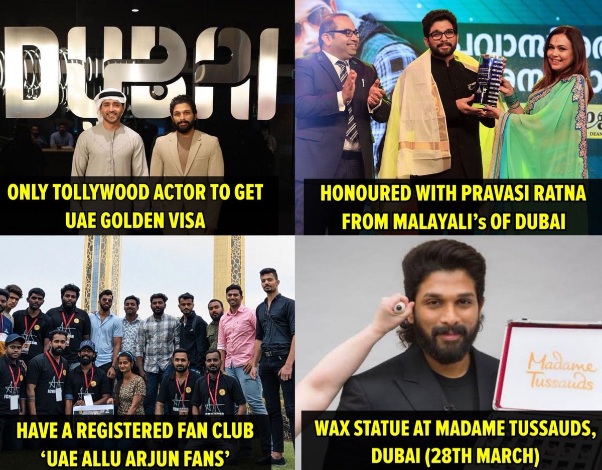 TrendsAlluArjun's tweet photo. Dubai favourite HERO @alluarjun  🙏🔥

GLOBAL ICON ALLUARJUN #AAWaxStatueAtMadameTussauds https://t.co/AU143tZaWt