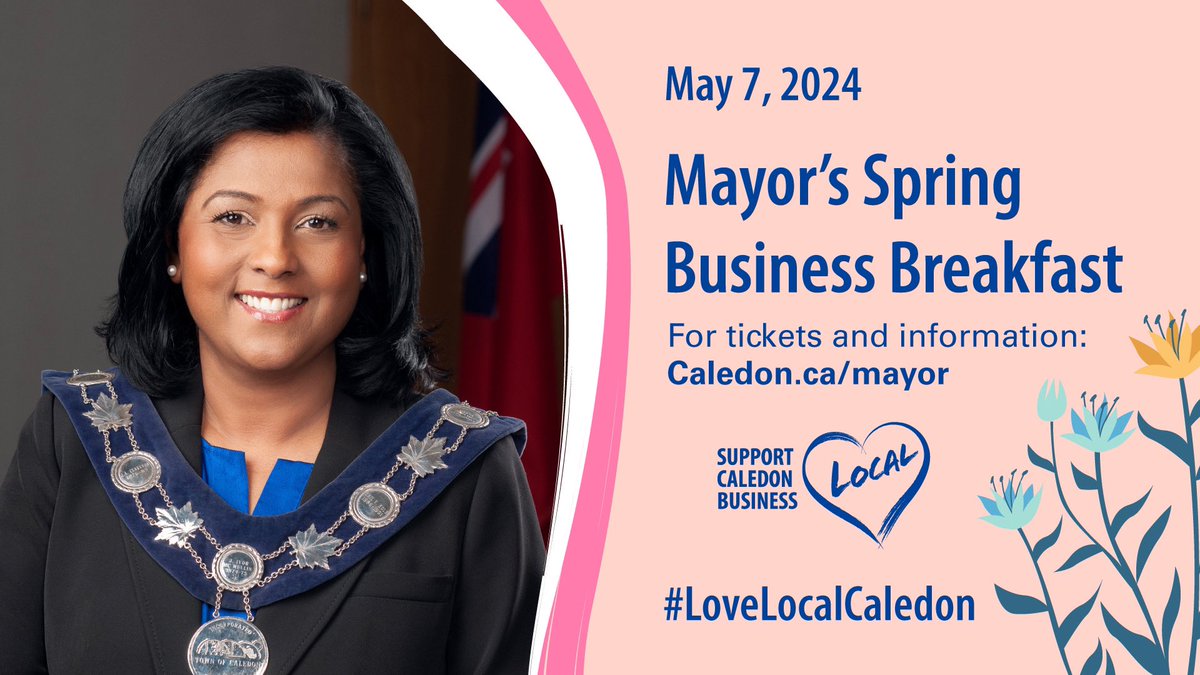 Meet, greet, and get to know Caledon businesses and partners with Mayor Annette Groves in celebration of Economic Development week! Learn from inspiring guest speaker and innovator Kulbir Colin Singh Dhillon. Enjoy networking with businesses, professionals, and Caledon's network…