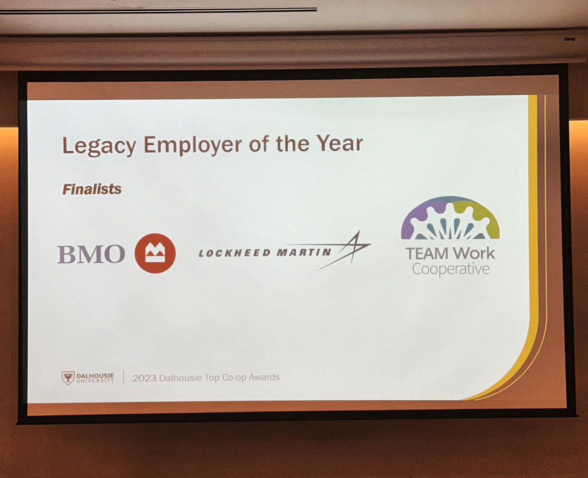 Very honoured & surprised to receive the Legacy Employer of the Year award! This award recognizes employers who have been active and supportive in @DalhousieU's co-op programs. We look forward to providing many more students co-op experiences for their future!