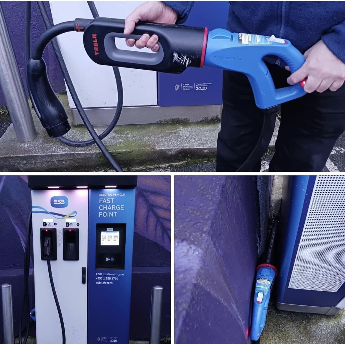 Someone left their Tesla Model S/X Chademo adapter locked into a charger in New Ross.  We’ve arranged that it is safe in the Sandyford service centre if the owner wants to retrieve it