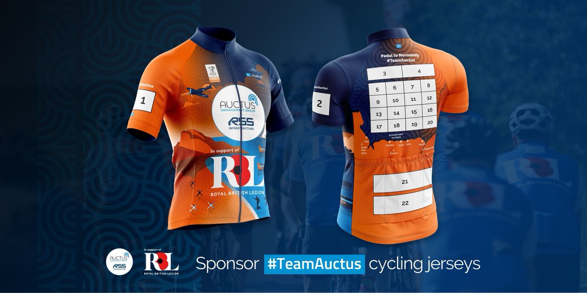 We would love to have you or your company involved in our journey. We are looking for companies to sponsor our branded cycling jerseys.

Sponson #TeamAuctus cycling jerseys⤵️
auctusmg.co.uk/team-auctus-sh…
#PedaltoNormandy #SupportOurForces #RoyalBritishLegion #RBL #ArmedForcesCommunity