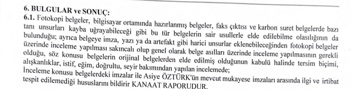 Fon dolandırıcılık davasında Seçil Erzan tarafından Selçuk İnan'a verilen ve üzerinde Asiye Öztürk'ün de imzasının olduğu iddia edilen belgede yapılan inceleme tamamlandı. Adli Tıp Kurumundan çıkan rapora göre mahkeme tarafından gönderilen bu tarz belgelerin ıslak imzalı olması…