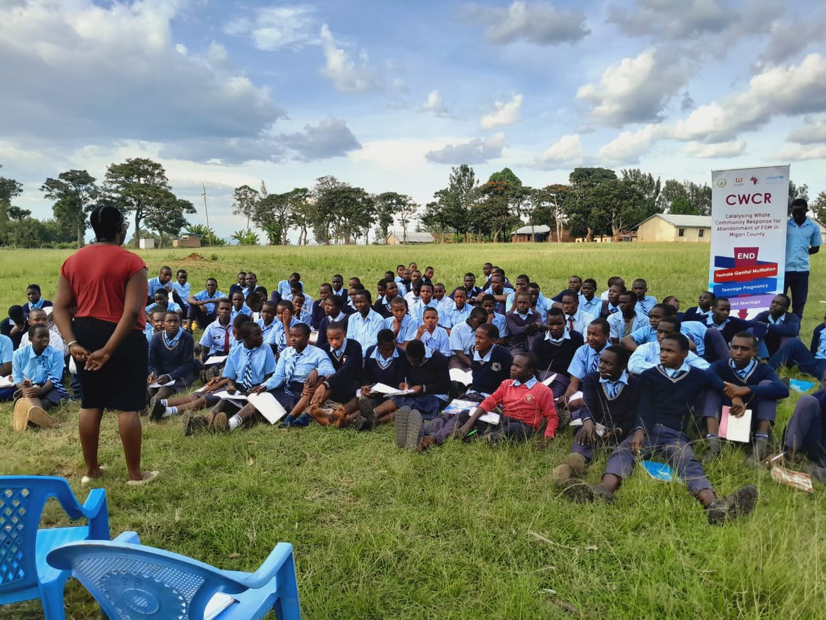 Child Rights Club is a child protection structure used by children in schools to participate in child protection matters by identifying and reporting cases of child abuse..... this is Nguruna Mixed Secondary during '#TUSEME Child Rights Club' meeting. @GPtoEndFGM @NAYAKenya