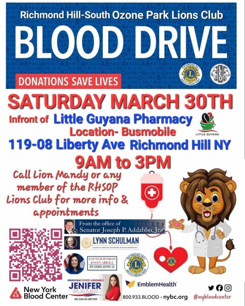 ANOTHER UPCOMING BLOOD DRIVE THIS SATURDAY