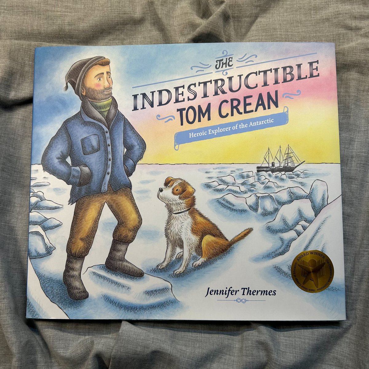 This arrived in the mail yesterday! Such an honor for THE INDESTRUCTIBLE TOM CREAN to be awarded the 2024 Flora Stieglitz Straus Award for nonfiction for younger readers. Thank you so much to the Children’s Book Committee at @BankStreetLib! I am STILL over the moon!