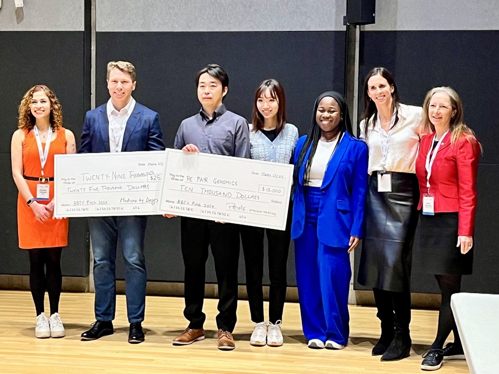 Congrats to the winners! 1st - Twenty nine Therapeutics 2nd - Re:Pair Genomics Inc. PRiME teams up once again with @MbD_UofT for the Building a Biotech Venture program and proud sponsors of the second-place award of $10,000 in research funding! Kudos to all participants!