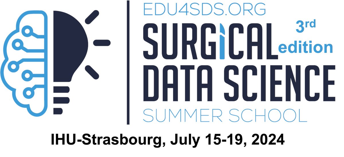 Interested in developing #SurgicalDataScience & endoscopic video analysis with #AI? Still in time to join the third Surgical Data Science Summer School @IHUStrasbourg, July 15-19, 2024! #Edu4SDS Application deadline April 15, 2024⏰ More info 👉edu4sds.org