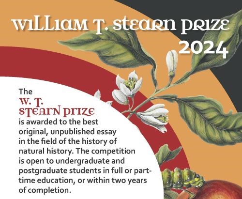 CALL FOR STUDENT ESSAYS: The 2024 W. T. Stearn #Student Essay #Prize is open for submissions on topics which contribute significantly to the history of #NaturalHistory, including its social and cultural aspects 🌿🦋🌳🦭 shnh.org.uk/awards-honours…