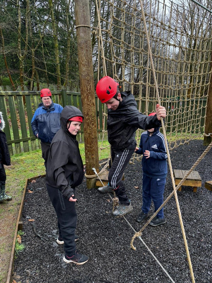 Team One enjoyed the low ropes course. Great problem solving skills on display - even in the rain! #confidentindividuals #schoolcamp