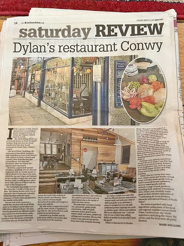 A glowing review of our Conwy restaurant! | Adolygiad gwych o'n bwyty yng Nghonwy! 📷 It was fantastic for our team to read this Daily Post article, describing the service, food & views to be 'pretty flawless'. dailypost.co.uk/whats-on/food-…