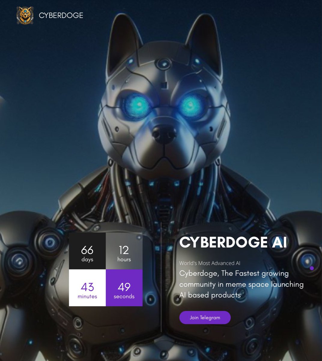 10 Million $CDOGE Giveaway Celebrating The Launch Of Countdown For CyberDoge.AI 

( World’s Most Advanced AI ) 🎯

RT , Like And Comment Your BSC Wallet Address Below For 50,000 Free $CDOGE Each Wallet 👇🚀