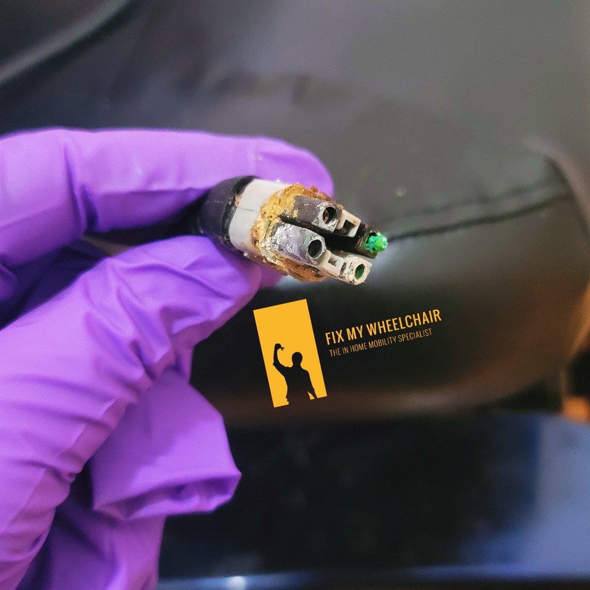 When life throws a burnt joystick cable at you, we simply replace it on-site. Contact us for service at fixmywheelchair.com

#wheelchair #NewYorkCity #NewJersey