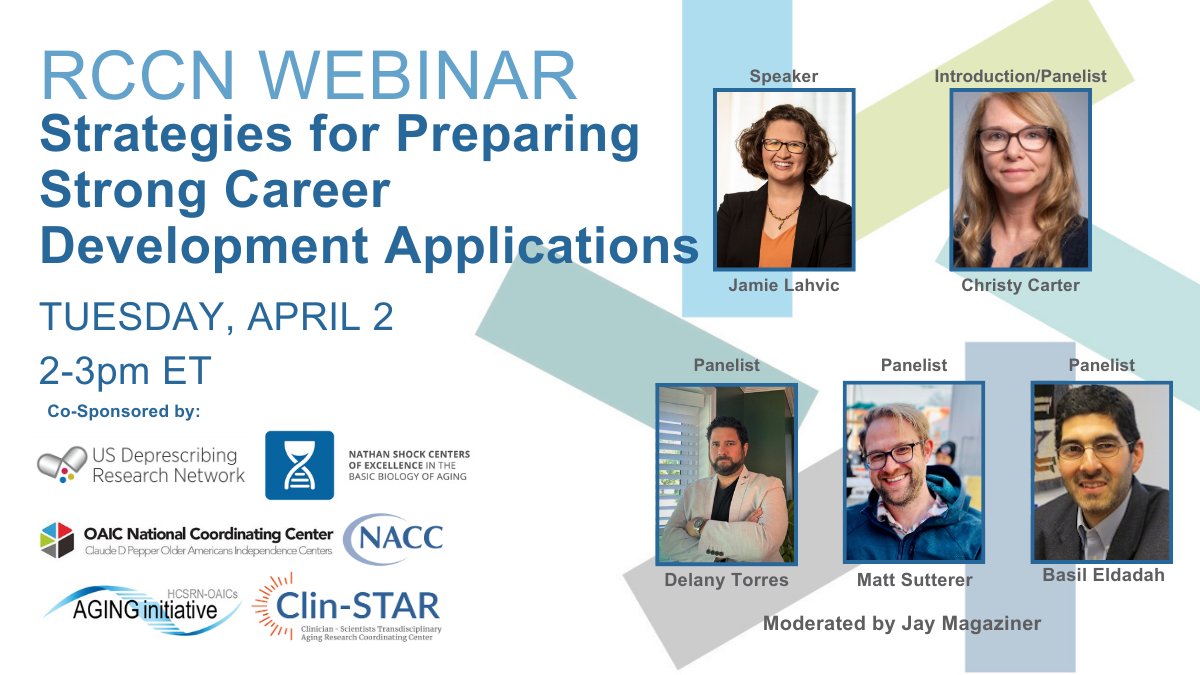 Upcoming Webinar: 'Strategies for Preparing Strong Career Development Applications' webinar will share tips and advice to help at every stage of preparing a #KAward application. Register here: bit.ly/3PA0894
