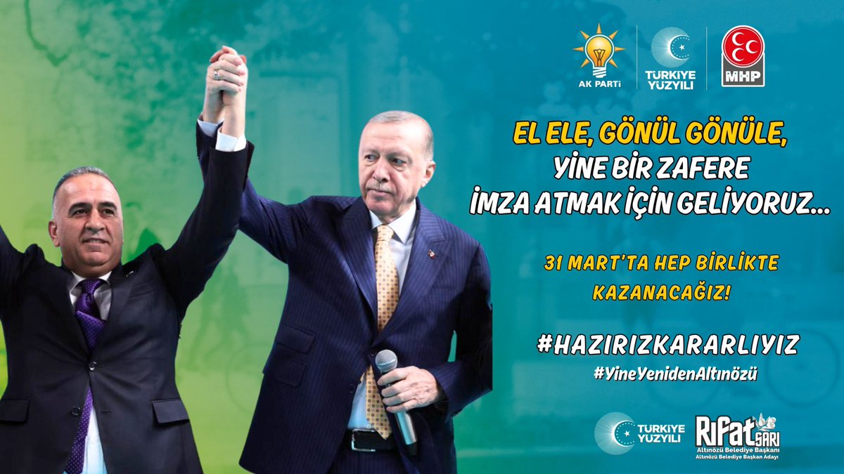 RifatSari72's tweet photo. Hemşehrilerimizin bize olan güveniyle, #31Mart’ta en gür sesi #Altınözü’nden duyuracağız inşallah. 🤲🏻

#Türkiyeyüzyılı #GerçekBelediyecilik
#hazırızkararlıyız #hizmetiçinvarız  
#cumhurittifakı #gönülbelediyeciliği #sevgiseli 
#yineyenidenaltınözü https://t.co/PZaUg4eWZq