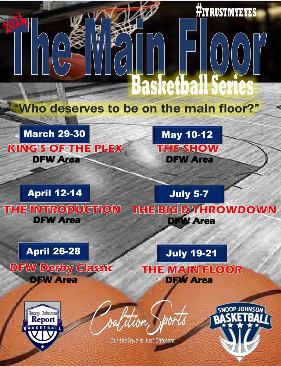 🏀🎥🏀🎥🏀🎥🏀🎥🏀🎥🏀🎥🏀

🍿 Kings of the Plex
🏀 Boys ages 14u - HS Elite
📅 March 29-30
🎥 All media credentials should DM or text me by noon on Friday, March 29th.