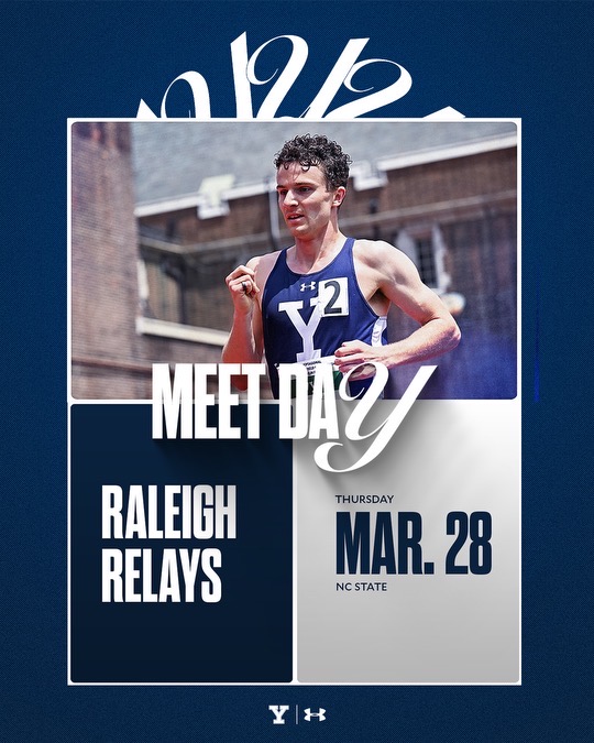 MEETDAY! A dozen of our men's runners compete at NC State today. Preview ➡ tinyurl.com/47ut6nzn Meet Schedule ➡ tinyurl.com/2743dju3 Live Results ➡ tinyurl.com/y5e486a8 #ThisIsYale