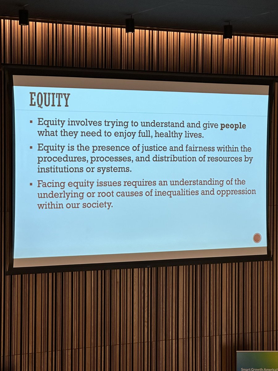 Hearing truth and the connection between equity and city planning from @ctbrown1911 at the @SmartGrowthUSA Equity Summit. #SmartGrowthEquity