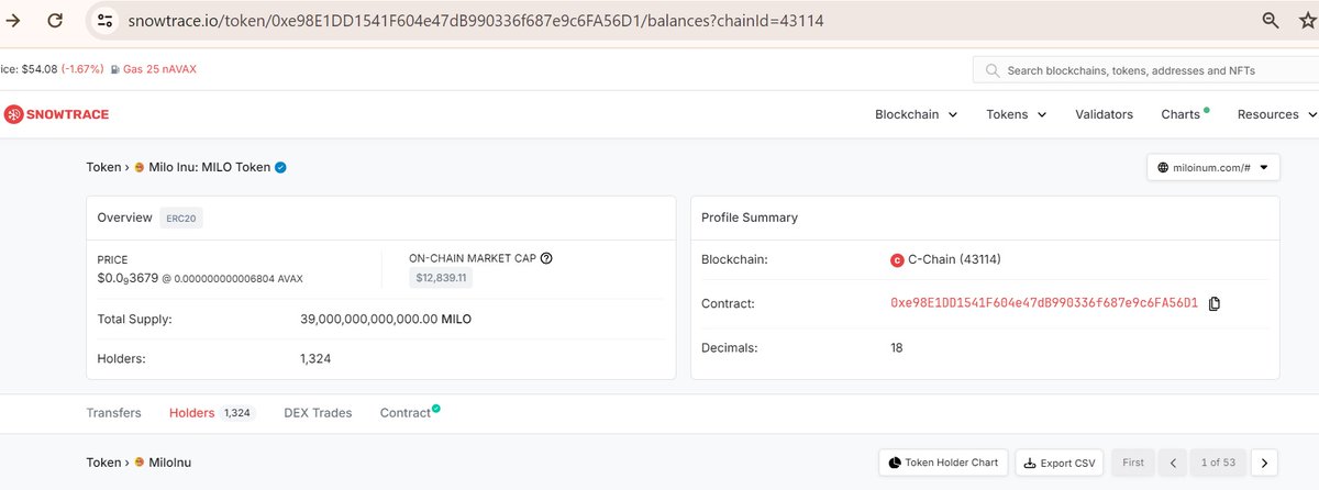 Miloinux's tweet image. Good news MILO lovers!! we got The Blue Badge on Snowscan.😀
snowtrace.io/token/0xe98E1D…

#avax #memecoin #miloinux $milo #PresaleLive #bitcoin #eth #crypto #avaxmeme