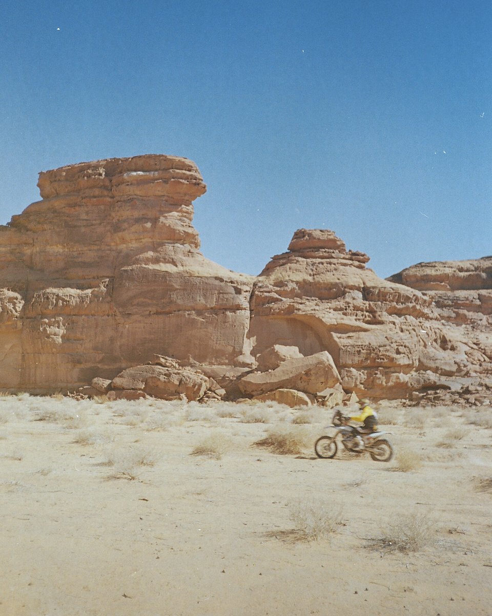 Freshly here 🎞 Some magic on film - analog memories PART 4. ✨ 📌 Bikes on track #Dakar2024