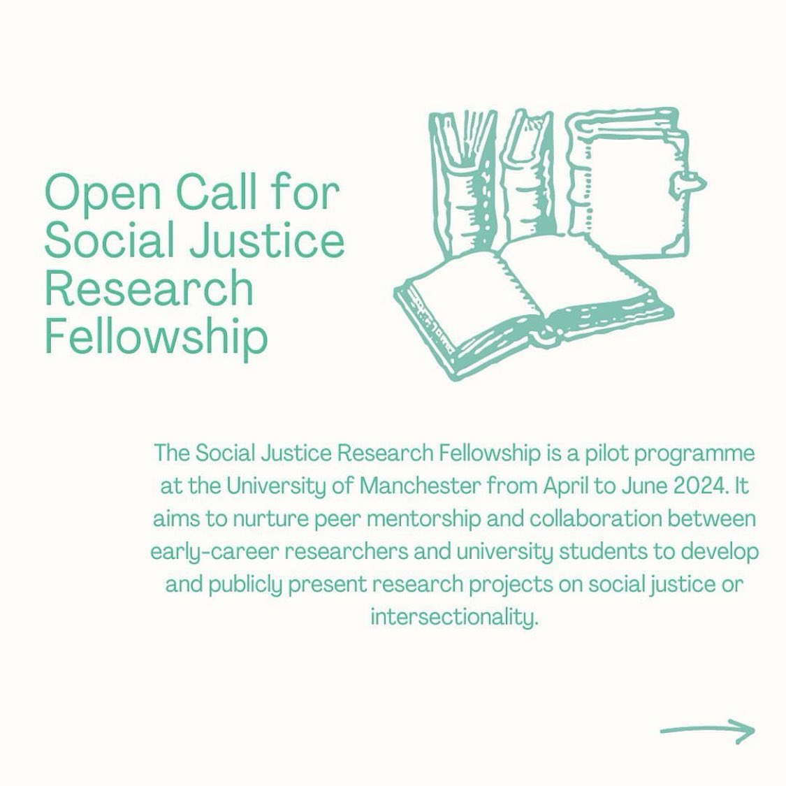 acaaccess's tweet image. We're looking for #PhD researchers to join our pilot Social Justice Research Fellowship at @OfficialUoM as Senior Fellows and mentor university students in #research on #socialjustice. Learn more + apply: docs.google.com/forms/d/e/1FAI…