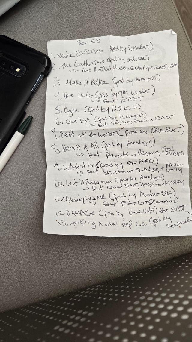 Chicken scratch track list ✅️