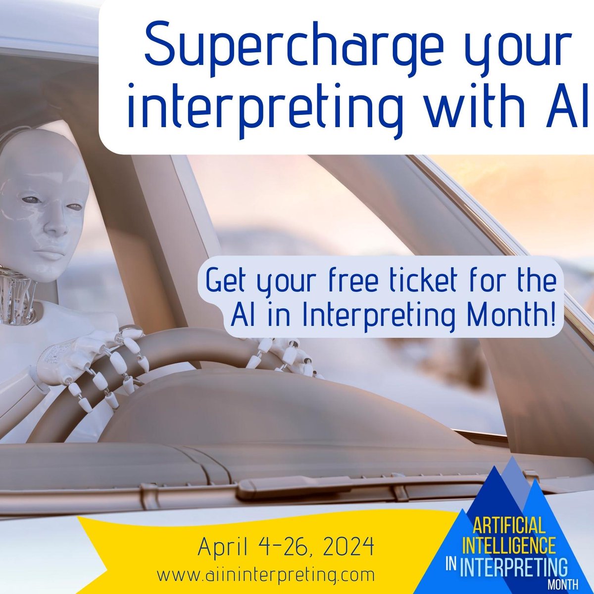 Is AI a threat? The AI in Interpreting Month will address this burning questions and leave you equipped for the future!

📅  Join us April 4-26  for weekly spotlight presentations, live discussions, and networking opportunities!

👉 tfw.rocks/AIMonth 👈

#1nt #AI #FreeCPD