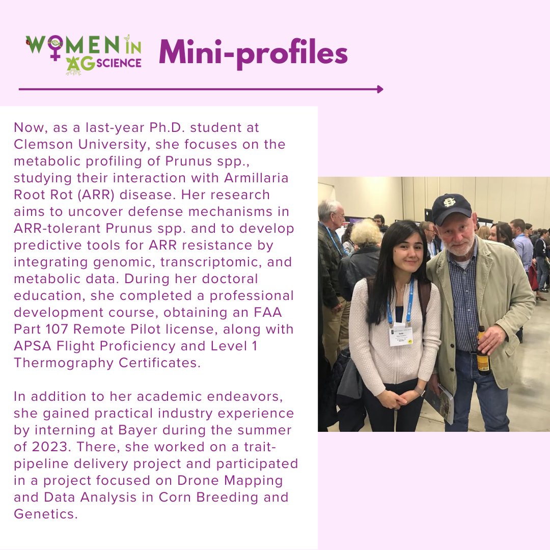Women In Ag Science (@womenagscience) on Twitter photo 🌱 New #WomenInAgScience Mini Profile 🌱 Yeter Seda Karakoc, Graduate student in Plant Breeding at <a href="/ClemsonUniv/">Clemson University</a> womeninagscience.org/mini-profiles 🌱 New #WomenInAgScience Mini Profile 🌱 Yeter Seda Karakoc, Graduate student in Plant Breeding at <a href="/ClemsonUniv/">Clemson University</a> womeninagscience.org/mini-profiles