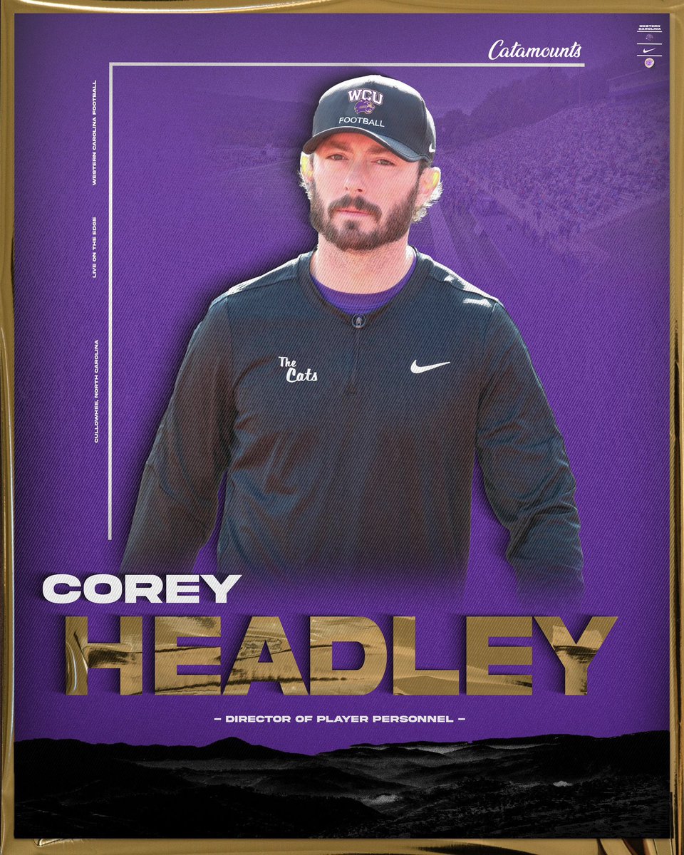 Catamount Nation welcome our new Director of Player Personnel! @CoachCHeadley #LOTE