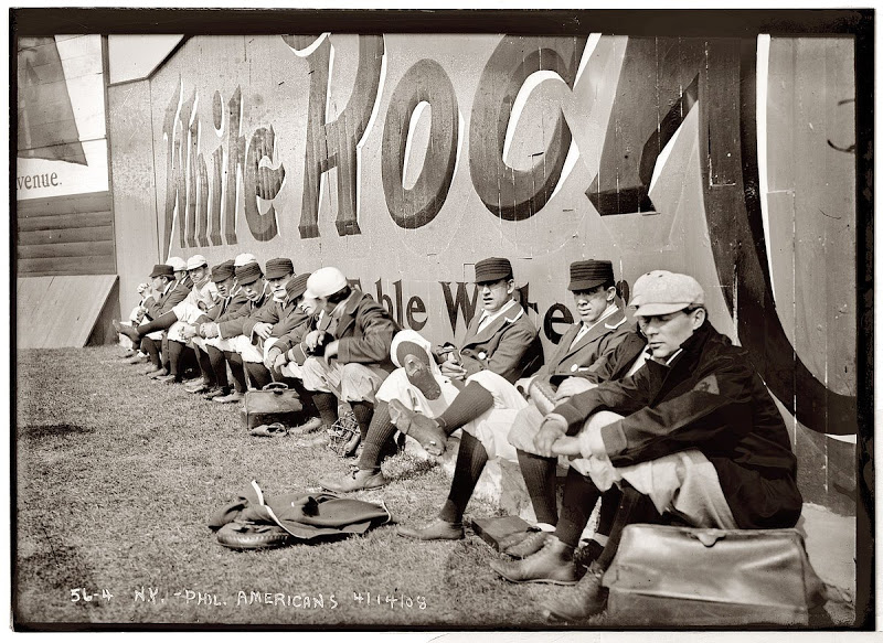 Opening Day at Hilltop Park, April 14, 1908. New York Highlanders vs Phil. Atheltics