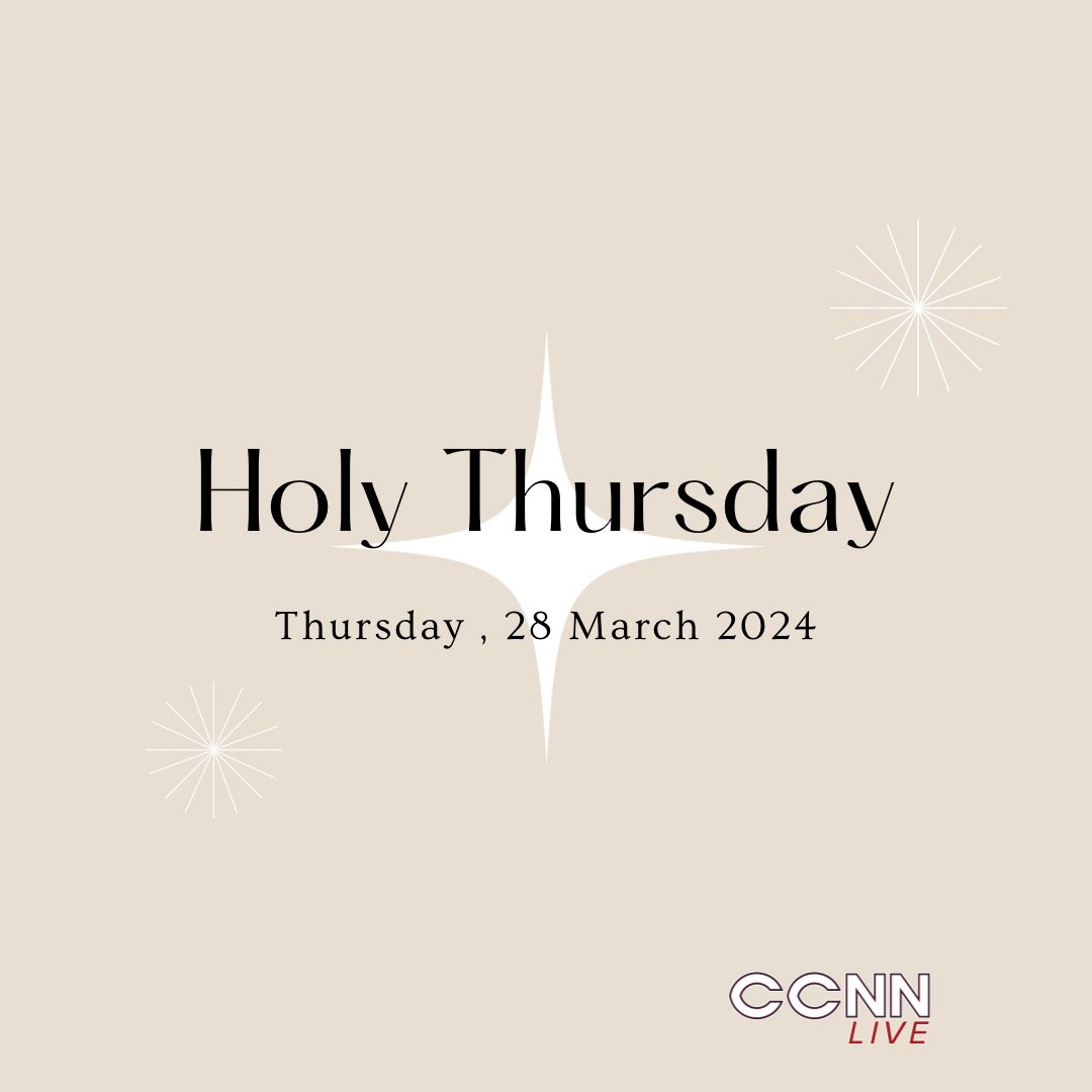 Observing Holy Thursday with reverence at CCNN Live. Together, we reflect on the meaning of this sacred day. #HolyThursday #Adelante