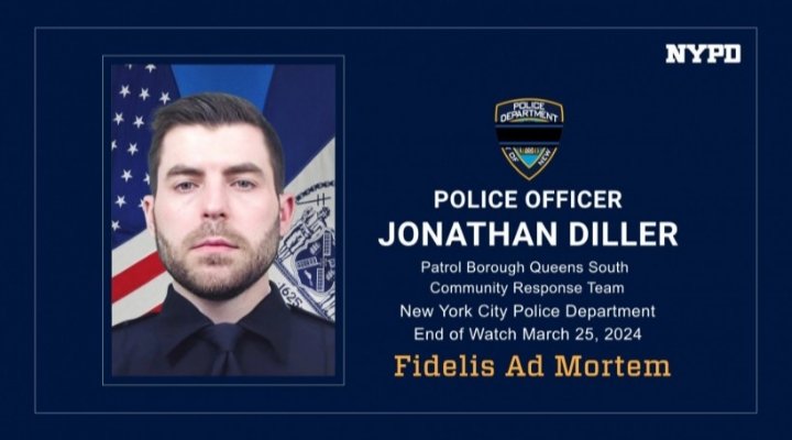 Today is the Wake of NYC Police Officer Jonathan Diller who was shot and murdered by a career criminal that never should of been let out of prison and back on the streets!

Trump will attend Officer Jonathan Diller's Wake to give his Condolences to the family and to honor his