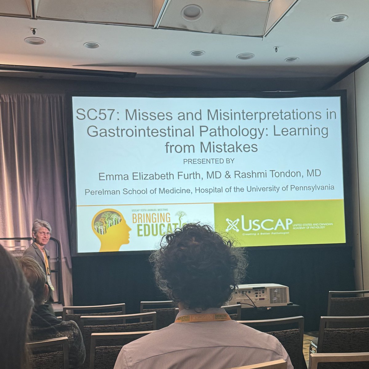 Saved the best for last! Thank you to Dr. Furth @emma_furth & Dr. Tondon @rashmitondon for a genuine, informative, humorous yet introspection-provoking discussion on mistakes, pitfalls and continuous learning in pathology! #USCAP2024 .@TheUSCAP