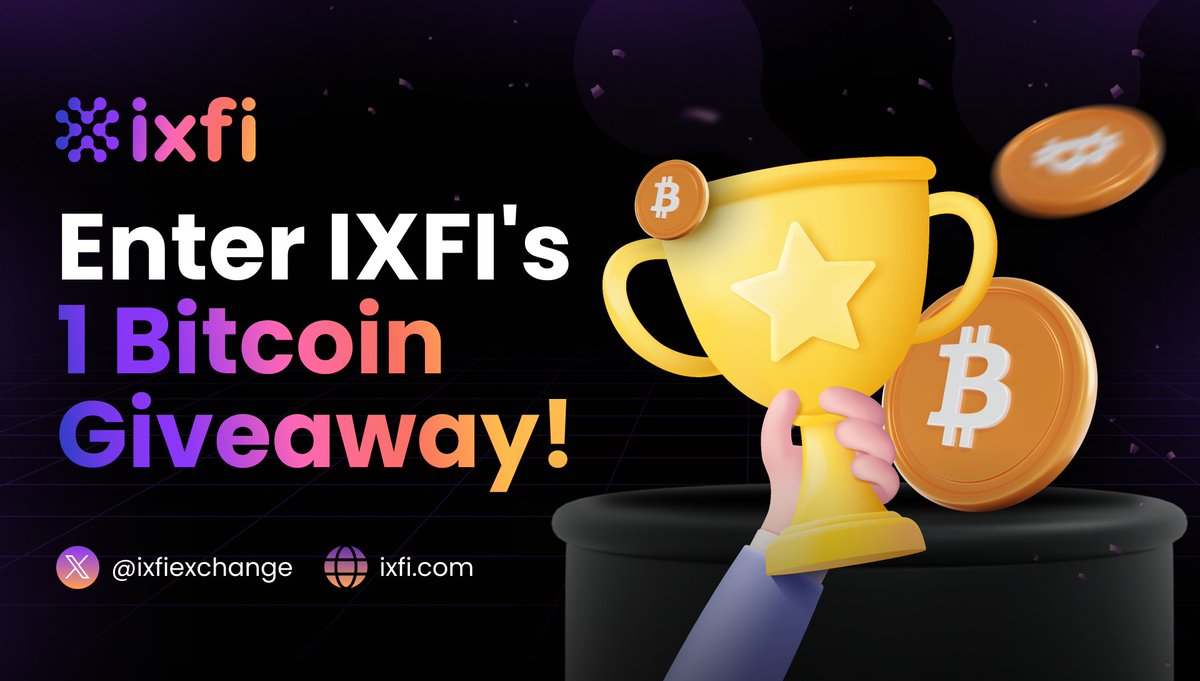ixfiexchange's tweet photo. Only ≈22 days remain until the #Bitcoin halving, and that means the winner of IXFI's incredible 1 $BTC giveaway will be announced soon!

This is your chance to be a part of history and win life-changing wealth!

Join now! 👉 https://t.co/Dj2QLEBFsv https://t.co/9h970Y5ldo