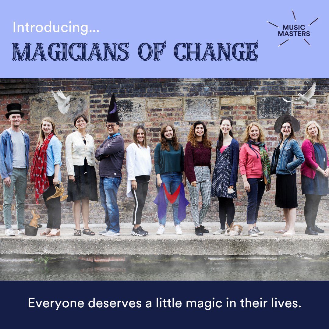 After the success of Musicians of Change (PGCEi), we are excited to announce a magical new addition to our training programmes. Applications for our 24/25 Magicians of Change cohort open soon...