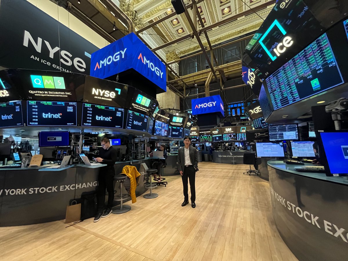 A #BTS look into our time at the @NYSE yesterday. Our CEO Seonghoon Woo sat down with @JudyKShaw, the host of #NYSEFloorTalk, to discuss why Amogy is a true #energytransition enabler, driving innovation in #ammonia energy technology. #Hydrogen #ClimateTech #ClimateSolutions