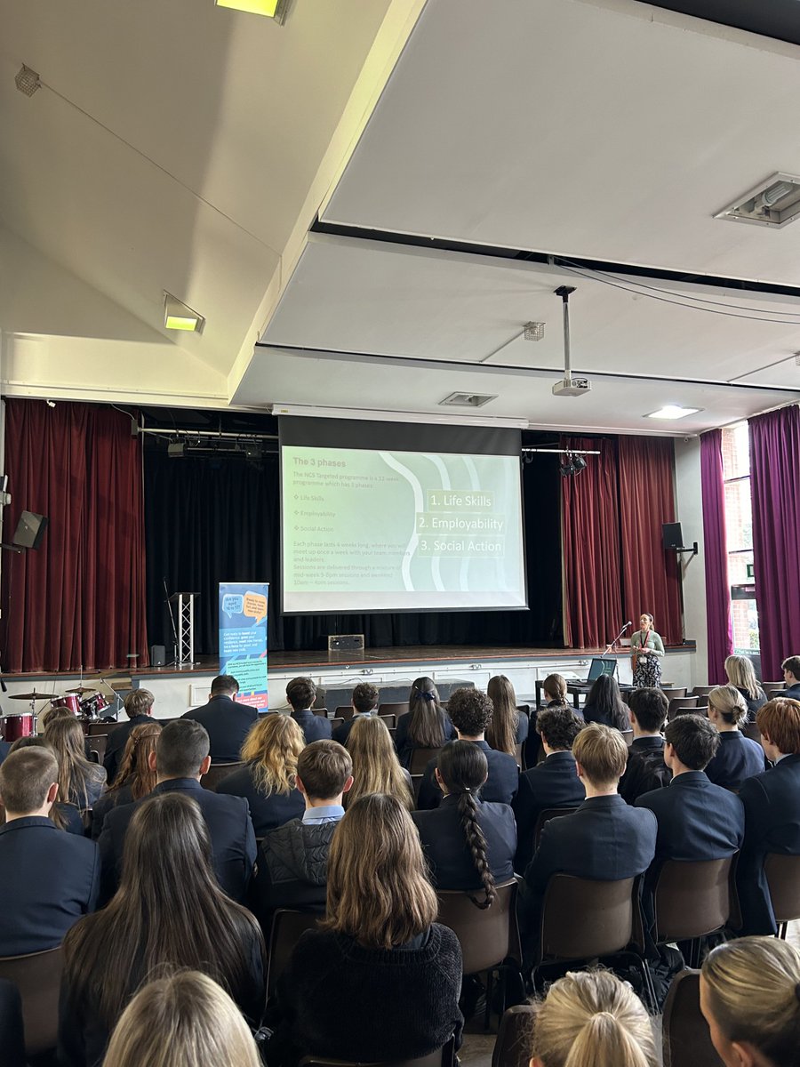 Katie from Merseyside Youth Association spoke to our Y11 & 12s recently about the National Citizenship Service. The project will help them to develop life skills, employability skills and to take part in a social action initiative.
mya.org.uk
#GrowYourStrengths
@NCS