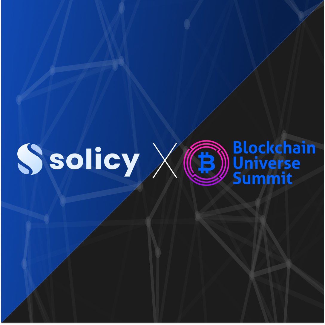 🎉 Big news! Solicy joins the Blockchain Universe Summit 📷 in Dubai, Apr 20-21! Expect a massive gathering of 5000+, with 100 investors and 50 speakers 📷

#BlockchainUniverseSummit #Solicy #blockchainevents #web3 #cryptocurrency