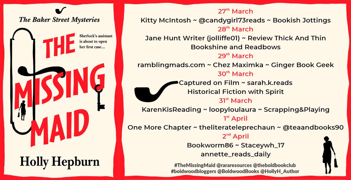 'I was totally caught up in the case' says @bookshineblog about #TheMissingMaid by @HollyH_Author bookshineandreadbows.wordpress.com/2024/03/28/blo… @BoldwoodBooks