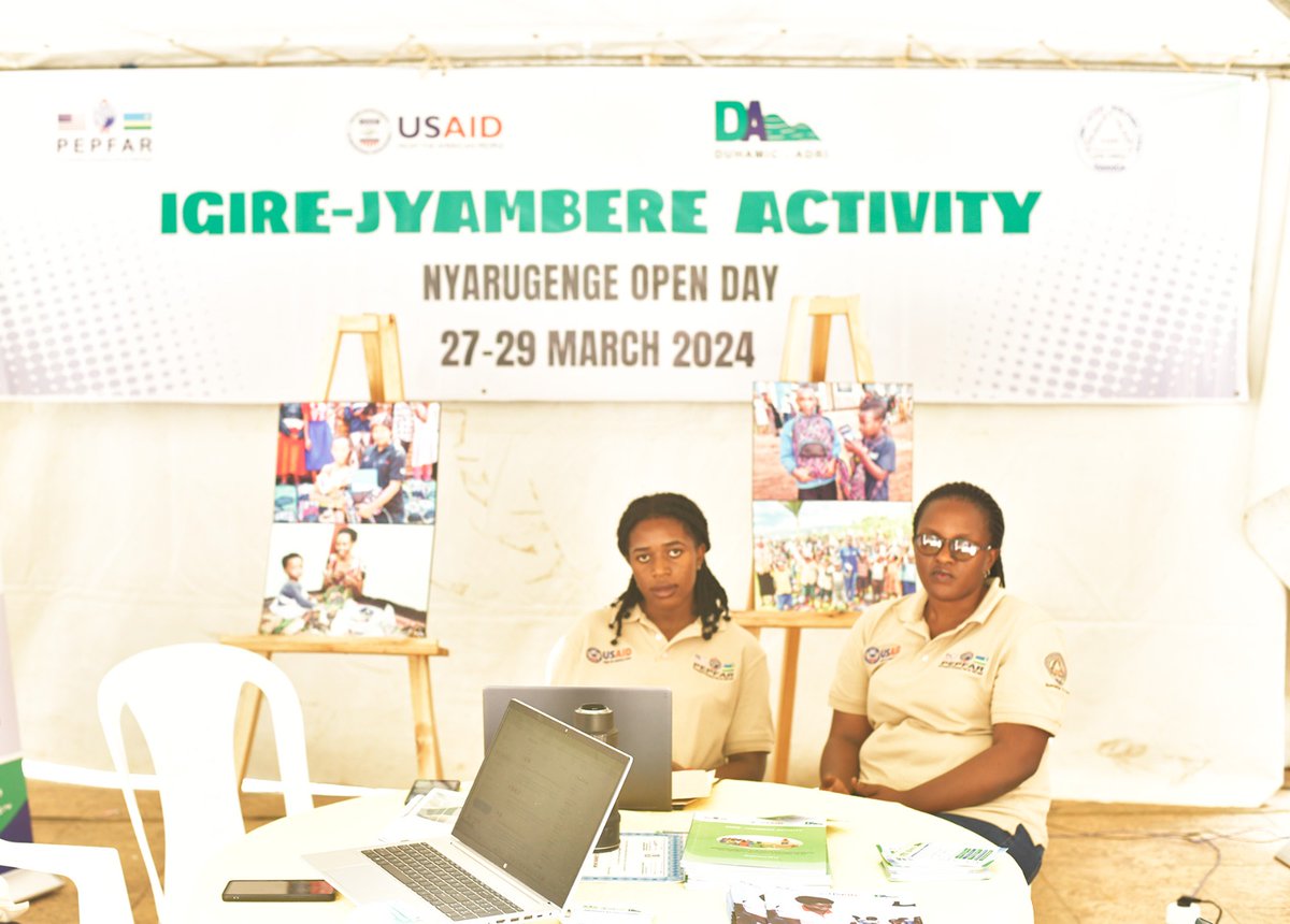 From 27-29 March 2024, IGIRE-JYAMBERE Activity is joining other partners at @imbuga_city_w in the Open Day organized by @jadf_nyarugenge. If you are interested in learning more about services of our @PEPFAR - @USAID our own team welcomes you at our stand.