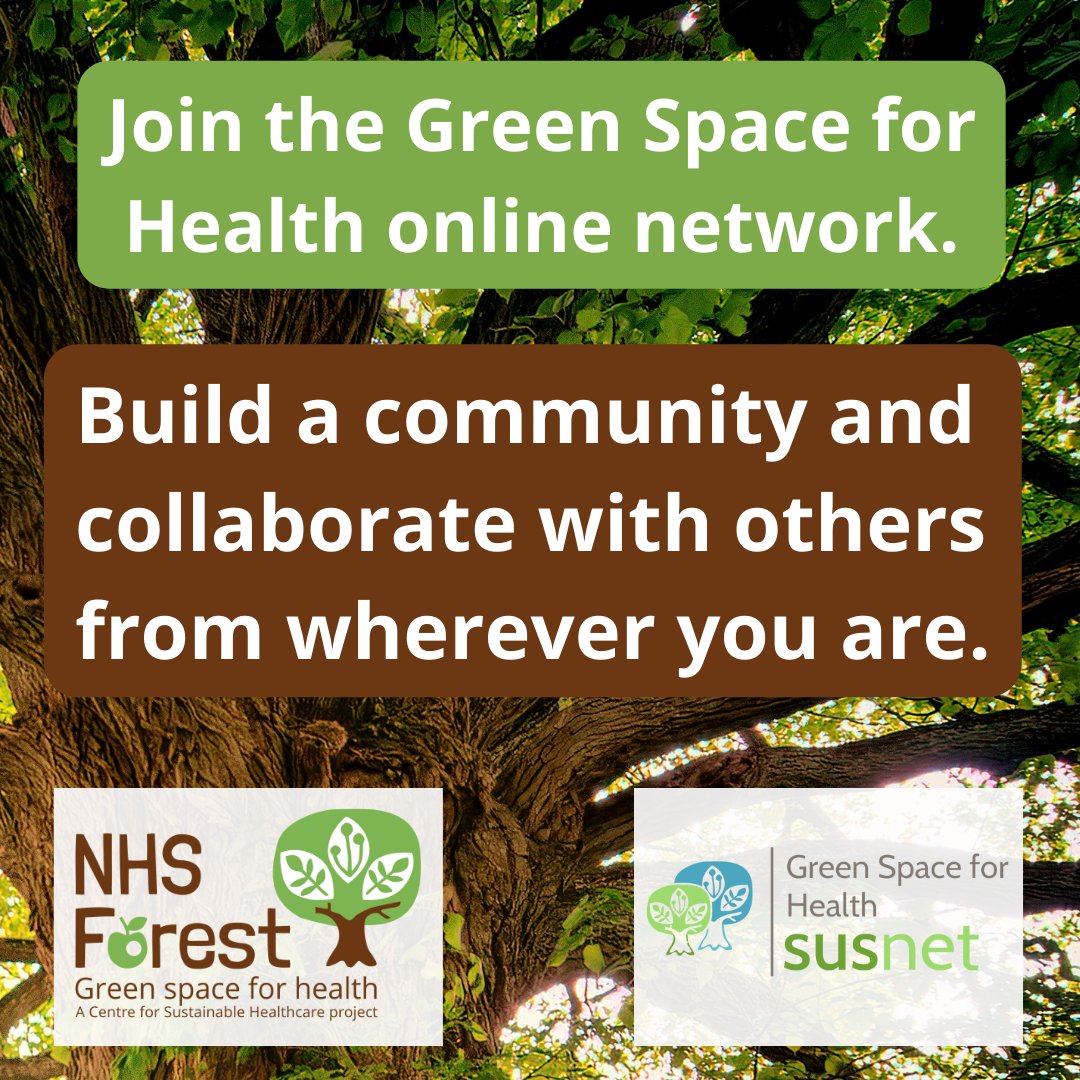 Do you have ideas about how to use green space in clinical practice? Want to chat with other people doing similar work? Join our Green Space for Health Network and be part of a community exploring best practice and new thinking. networks.sustainablehealthcare.org.uk