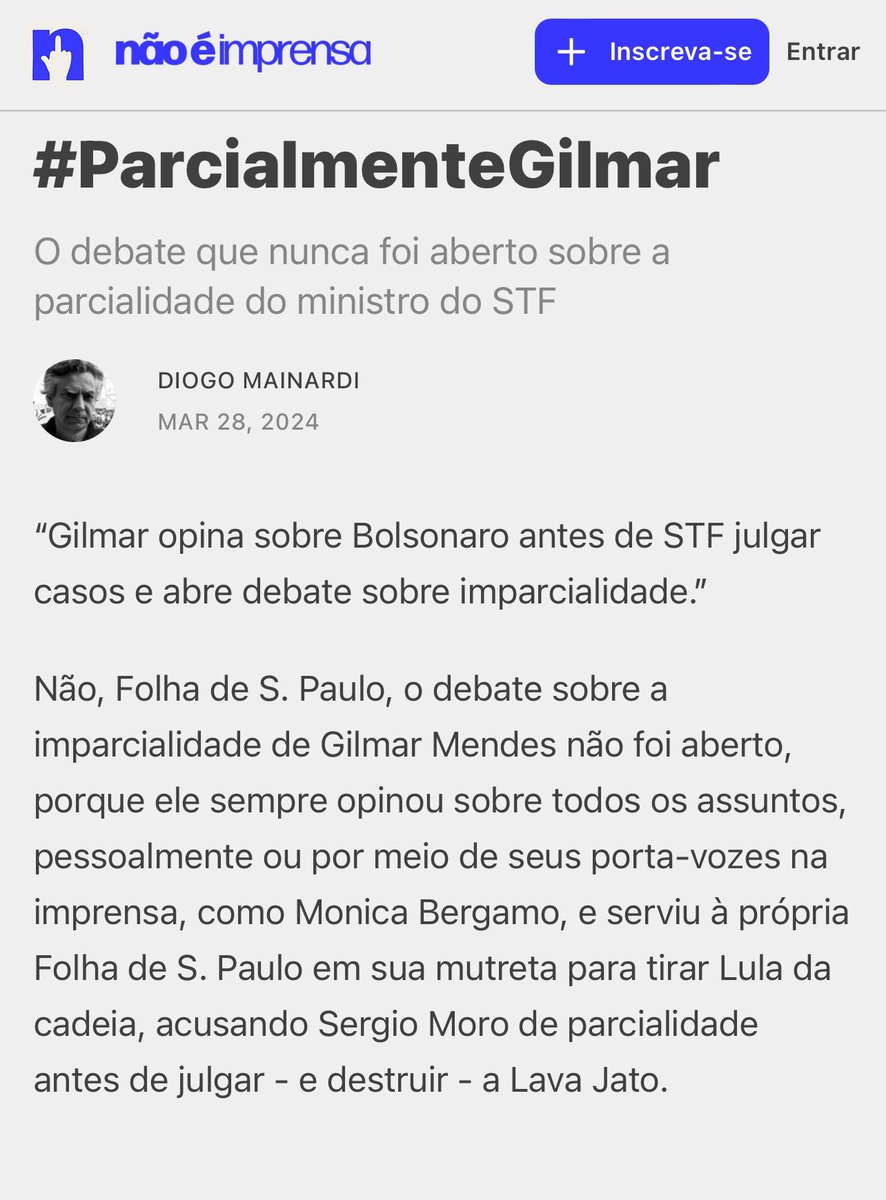 MascarenhasT's tweet photo. @diogomainardi desenha o que todos nós sabemos - mas que para os iluminados pouco importa - são inimputáveis e intocáveis, blindados pelo poder supremo e pela impren$a 🤑
- Não há o que debater ❌⚖️
#NEIM https://t.co/rSb7idv6ql