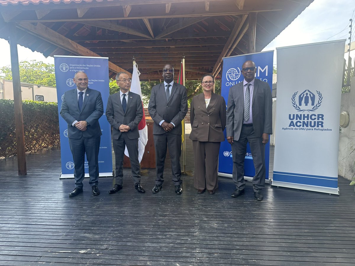 “This funding from Japan 🇯🇵 is crucial and timely. It will support UNHCR in providing assistance throughout 2024 to people forced to flee in 🇲🇿.” Said UNHCR Representative, <a href="/AhmedBaba_Fall/">Ahmed Baba Fall</a>, addressing to media on today’s Press Conference.