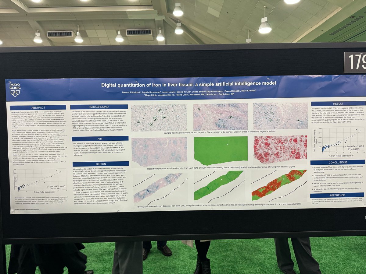 Inspiring days at @USCAP. Aiforia's team is proud to be part of many projects showcased at #USCAP2024 advancing AI-driven digital pathology and enabling better patient care. Together we make a difference! #pathology #digitalpathology #AI