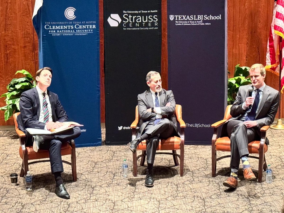 Truly a special honor for @hoffman_bruce and I to present findings from our book, God, Guns, and Sedition, at @UTAustin’s @StraussCenter, @ClementsCenter, and @TheLBJSchool yesterday. Thank you to @adam_i_klein for the invitation and @SRosenberg2006 for the photo evidence!