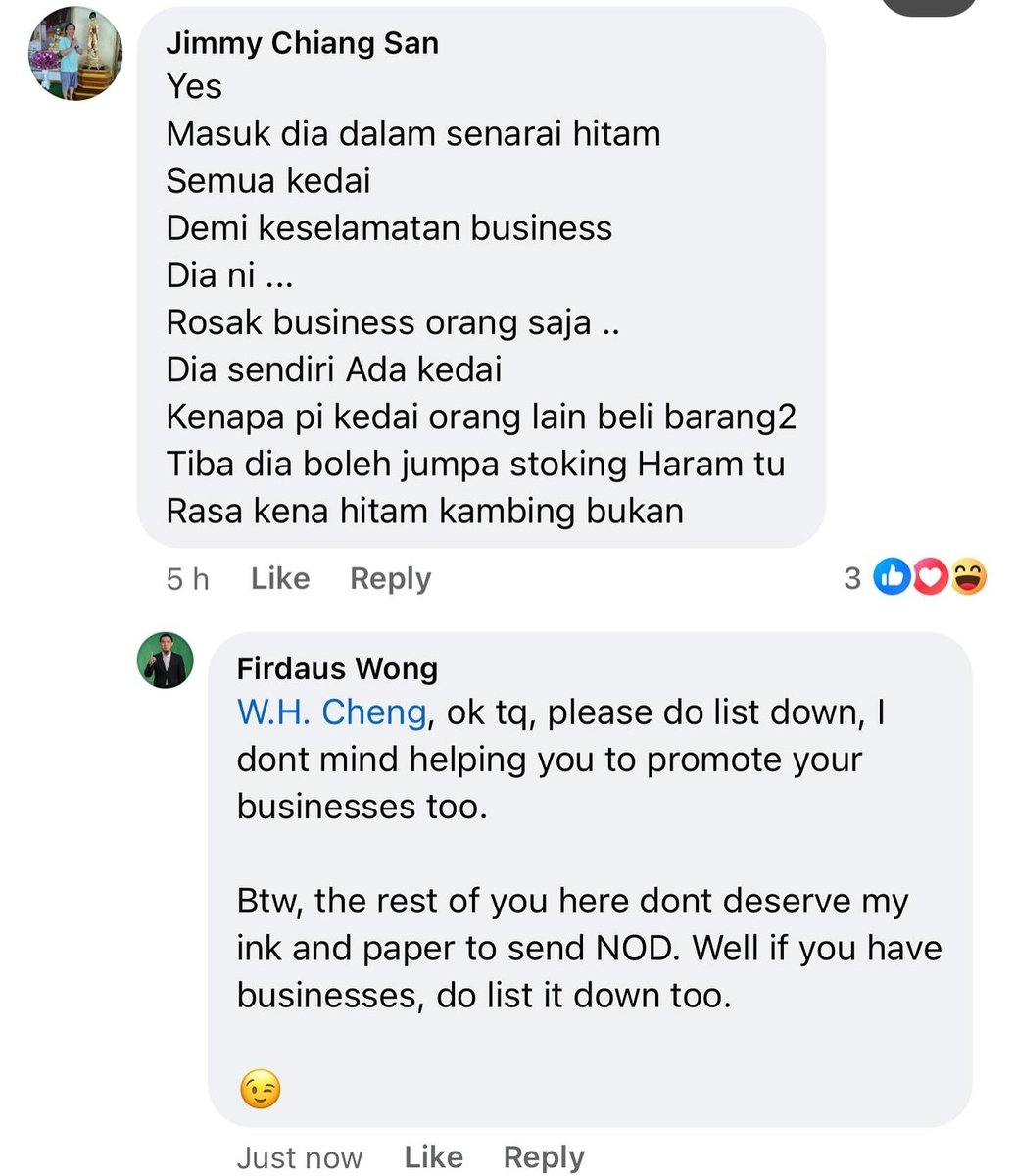 AKUANAKWATAN's tweet photo. Rasisnya puak ini.
Skrg mungkin kita ada sebab boikot jugak premis2 perniagaan ini ? https://t.co/sND3uZSbeL