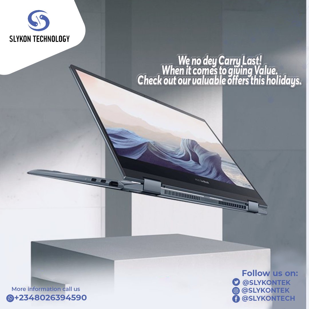 slykon_store's tweet photo. We no dey Carry Last!
When it comes to giving Value.
Check out our valuable offers this holiday.
#technology #computers #laptops #systems #slykontechnology #slykon #slykontek https://t.co/32JqrPNc3T
