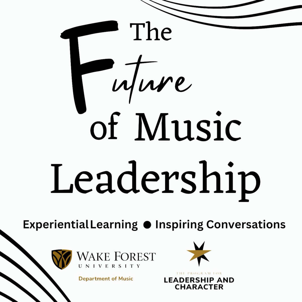 Excited to welcome critically-acclaimed cellist, singer-songwriter, arts advocate and creator of ChamberSoul™ to @WakeForest #music to kick-off our new guest series The Future of Music Leadership! @character_wfu @WaketheArts @WFU_IAC