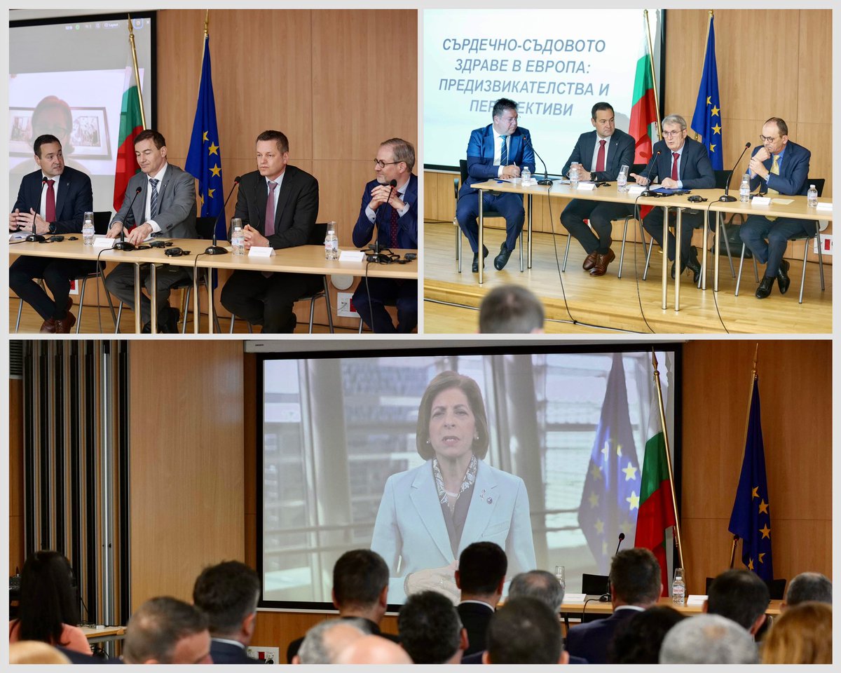 Honored to host conference 'Cardiovascular Healthcare in Europe: Challenges &Perspectives' in partnership w/ 🇧🇪Amb. F. Meurice &🇧🇪Embassy in BG Cardiovascular diseases are leading cause of death in 🇪🇺&🇧🇬 Only w/ joint forces, we can improve prevention &provide adequate treatment