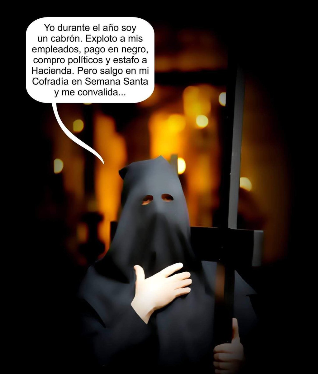muzeriqui's tweet photo. Semana Santa... purgando pecados.. https://t.co/v4VxIetBnM